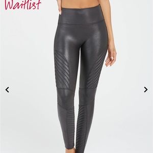Spanx Leather Moto Leggings